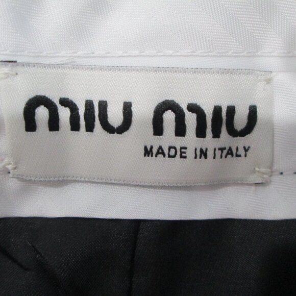 Miu Miu High Rise Pleated Front Shorts - Picture 5 of 6